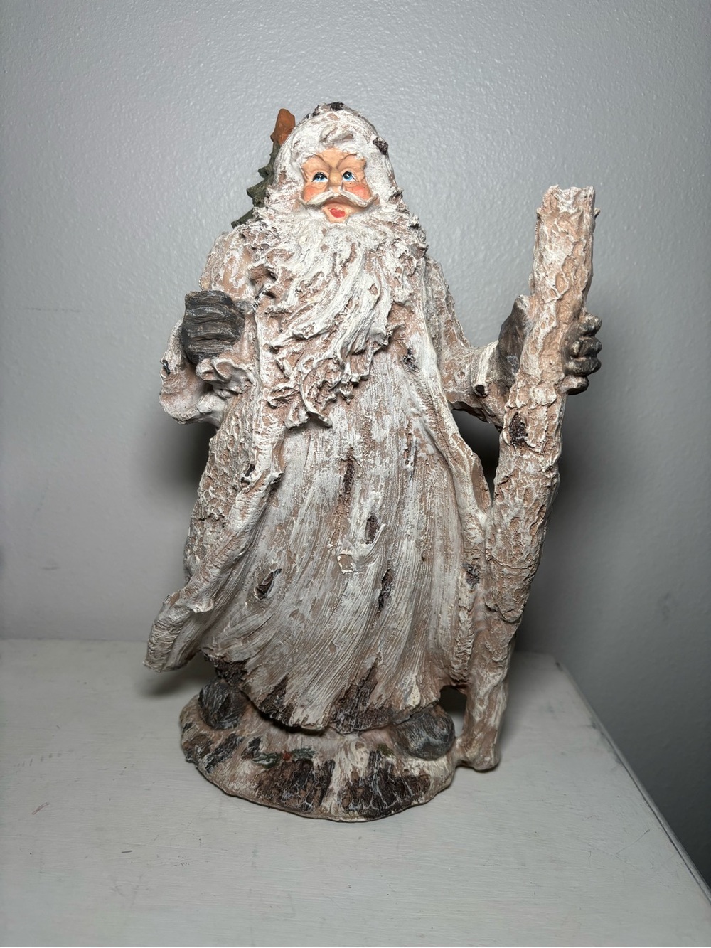 BirchBark Rustic Santa - Picture 2 of 12
